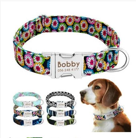 Custom Engraved Dog Collar with Name & Phone Number