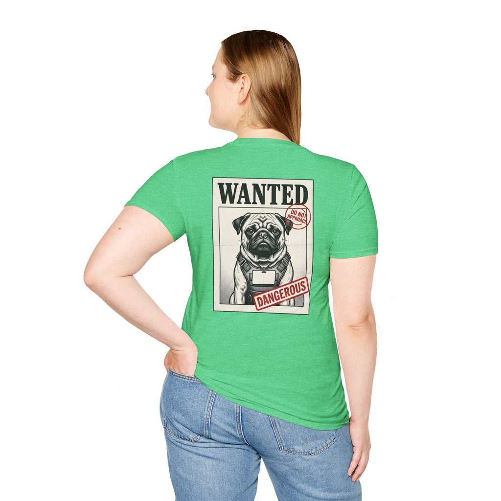 Wanted Pug Art