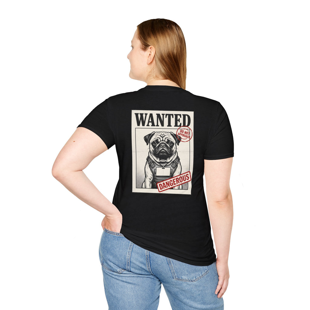 Wanted Pug Art