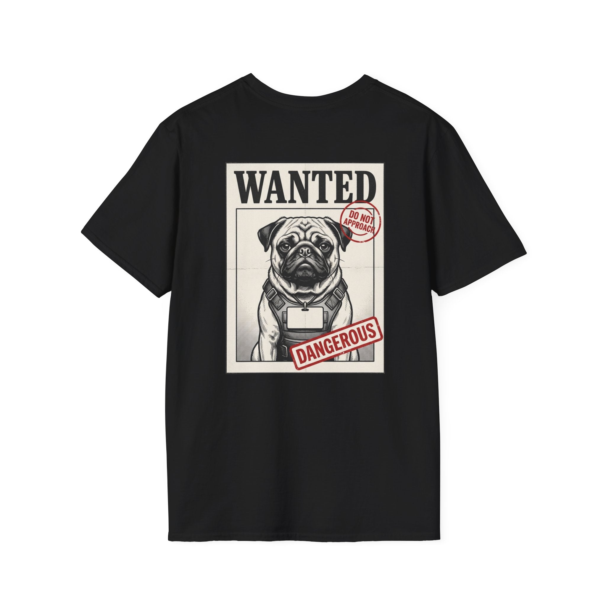 Wanted Pug Art