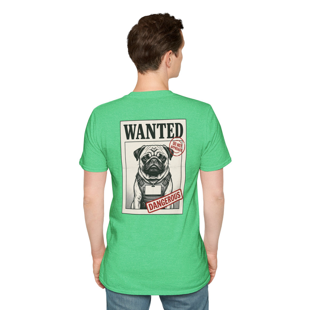 Wanted Pug Art