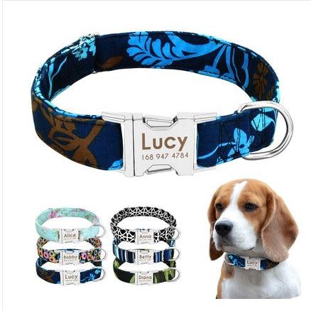 Custom Engraved Dog Collar with Name & Phone Number