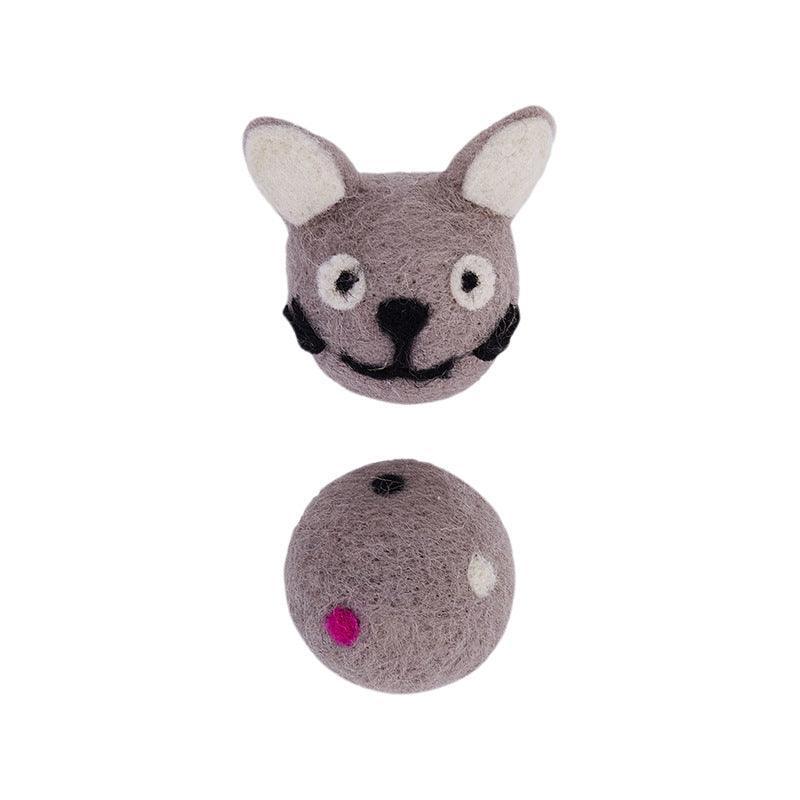 Interactive Cat Toy Balls with Bell – Multi-Color Pack